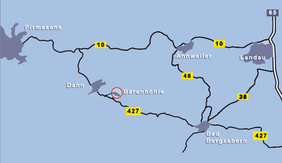 Anfahrtsplan - So finden Sie die Bärenhöhle